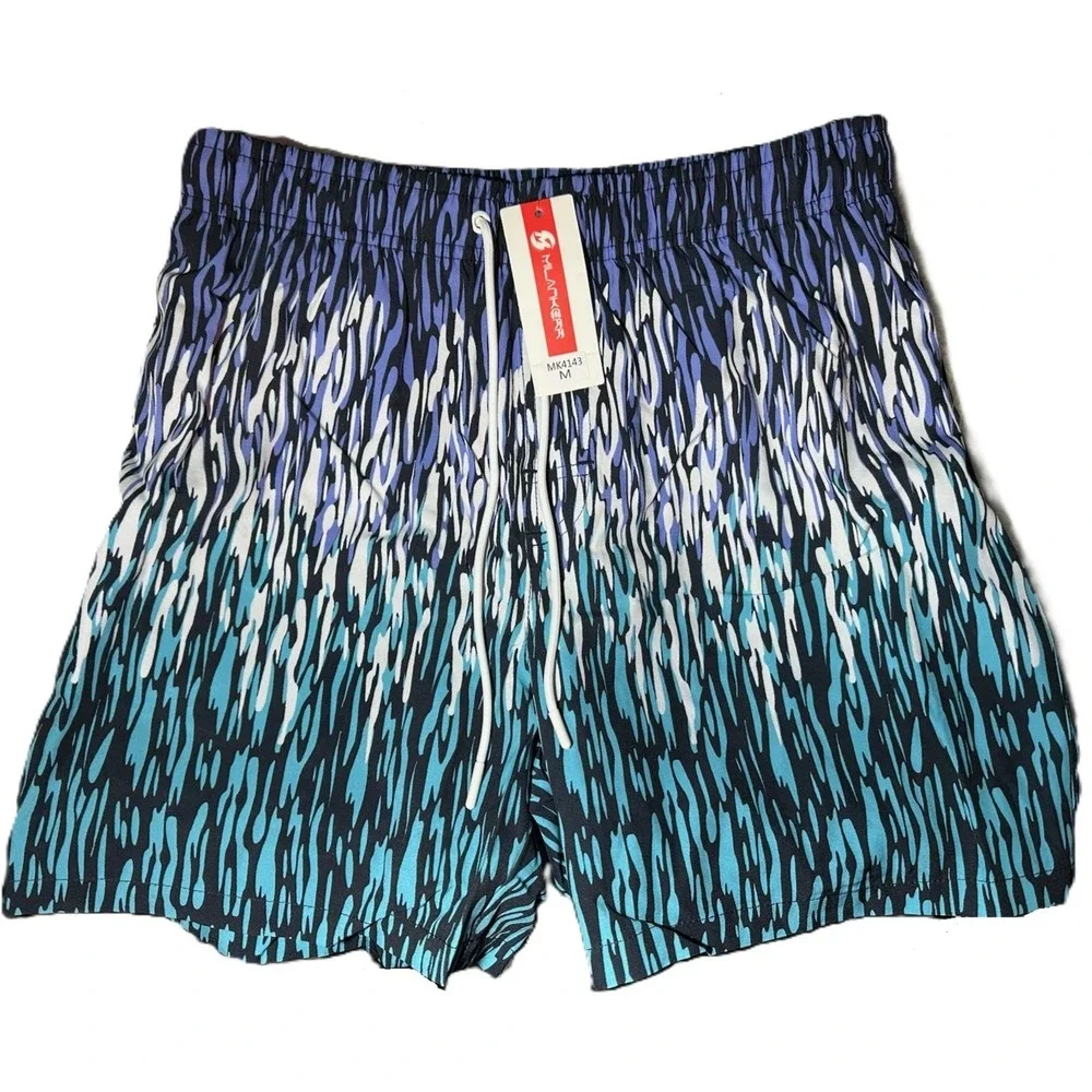 Men's Swim Trunks w/ Compression Summer‎ Vacation Quick Dry Medium 34